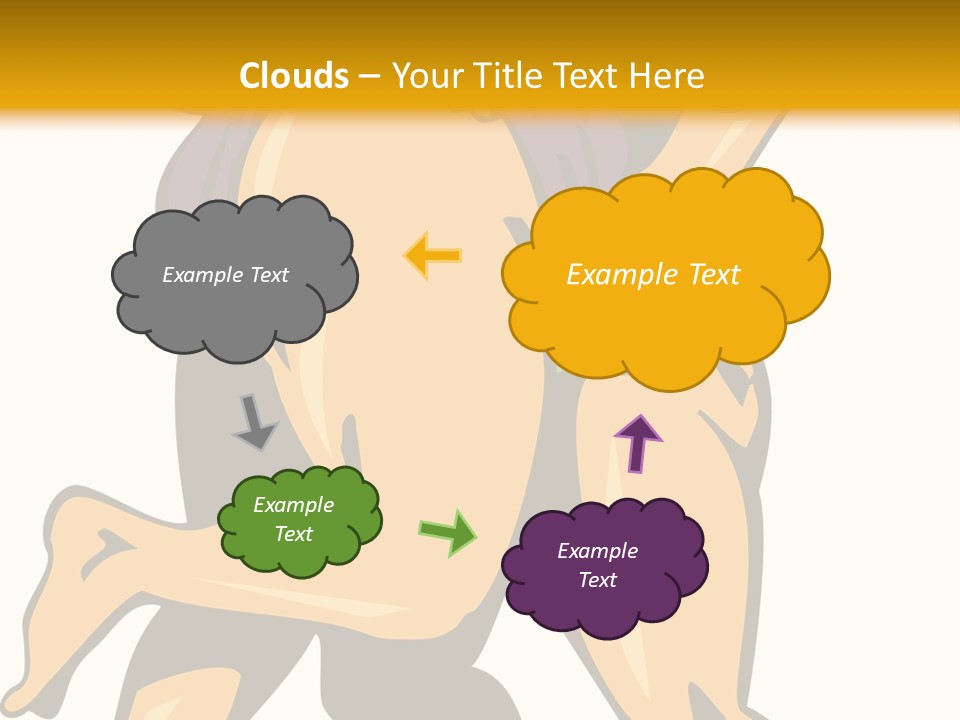 A Couple Of People Hugging Each Other On A Yellow Background PowerPoint Template