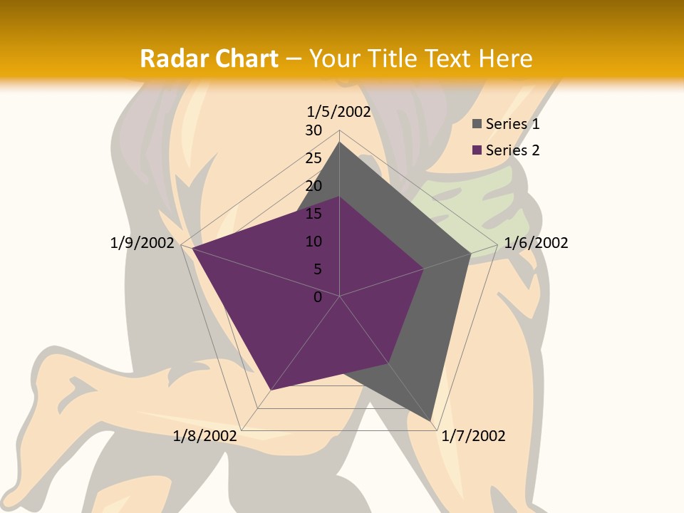 A Couple Of People Hugging Each Other On A Yellow Background PowerPoint Template