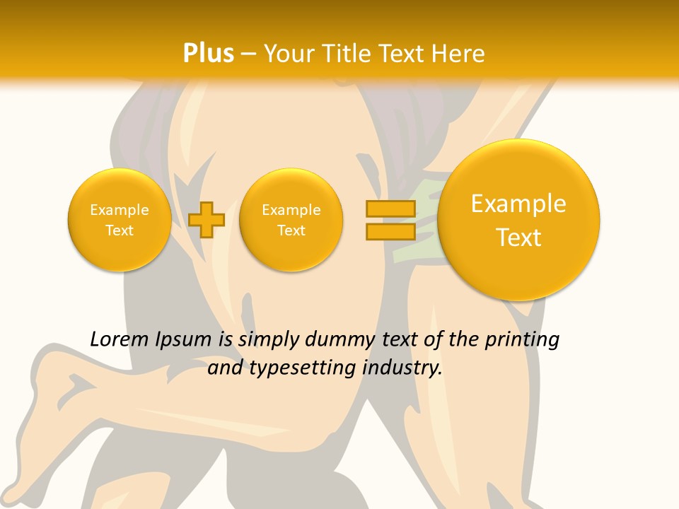 A Couple Of People Hugging Each Other On A Yellow Background PowerPoint Template