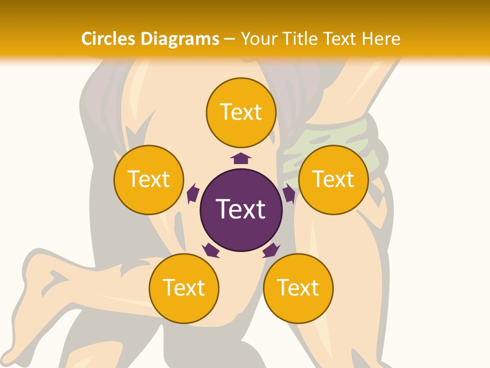 A Couple Of People Hugging Each Other On A Yellow Background PowerPoint Template