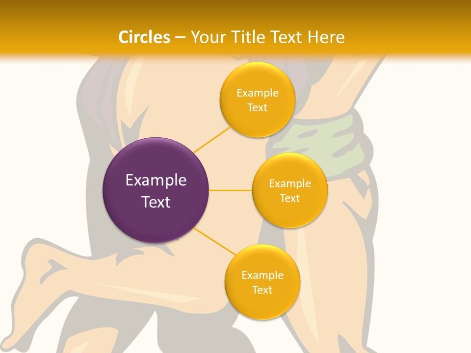 A Couple Of People Hugging Each Other On A Yellow Background PowerPoint Template