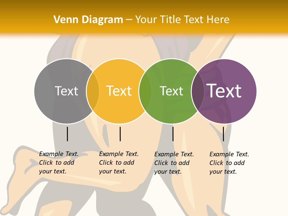 A Couple Of People Hugging Each Other On A Yellow Background PowerPoint Template