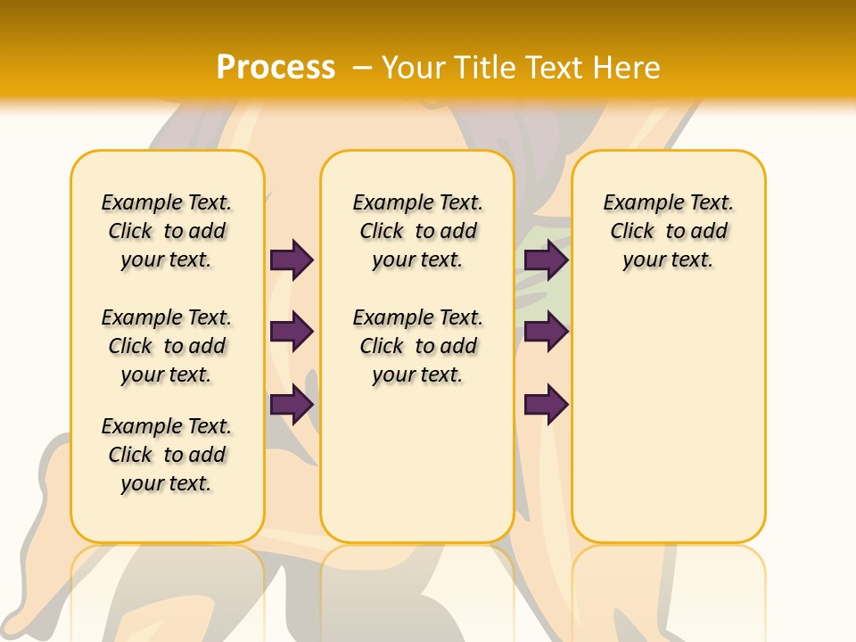 A Couple Of People Hugging Each Other On A Yellow Background PowerPoint Template