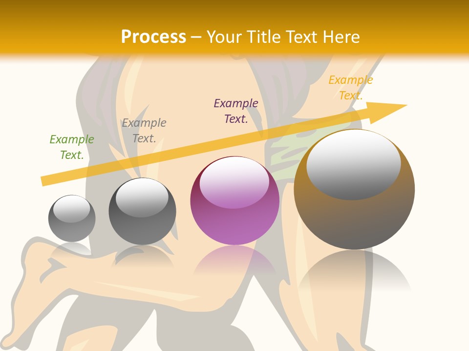 A Couple Of People Hugging Each Other On A Yellow Background PowerPoint Template
