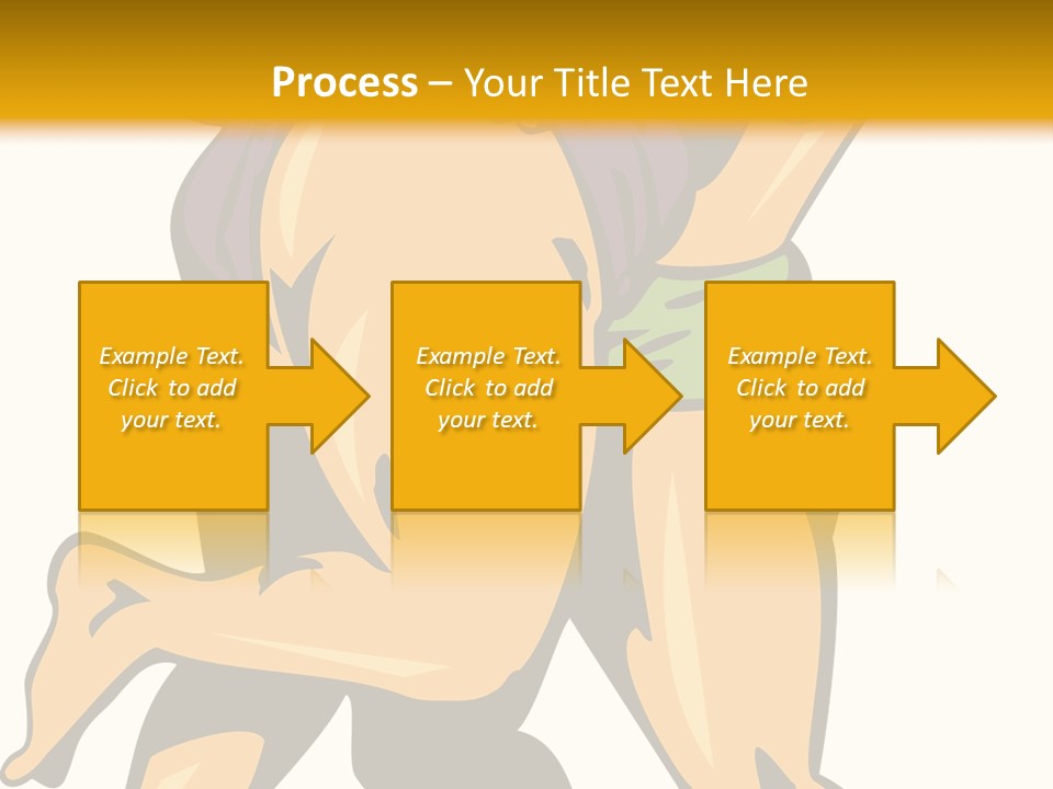 A Couple Of People Hugging Each Other On A Yellow Background PowerPoint Template