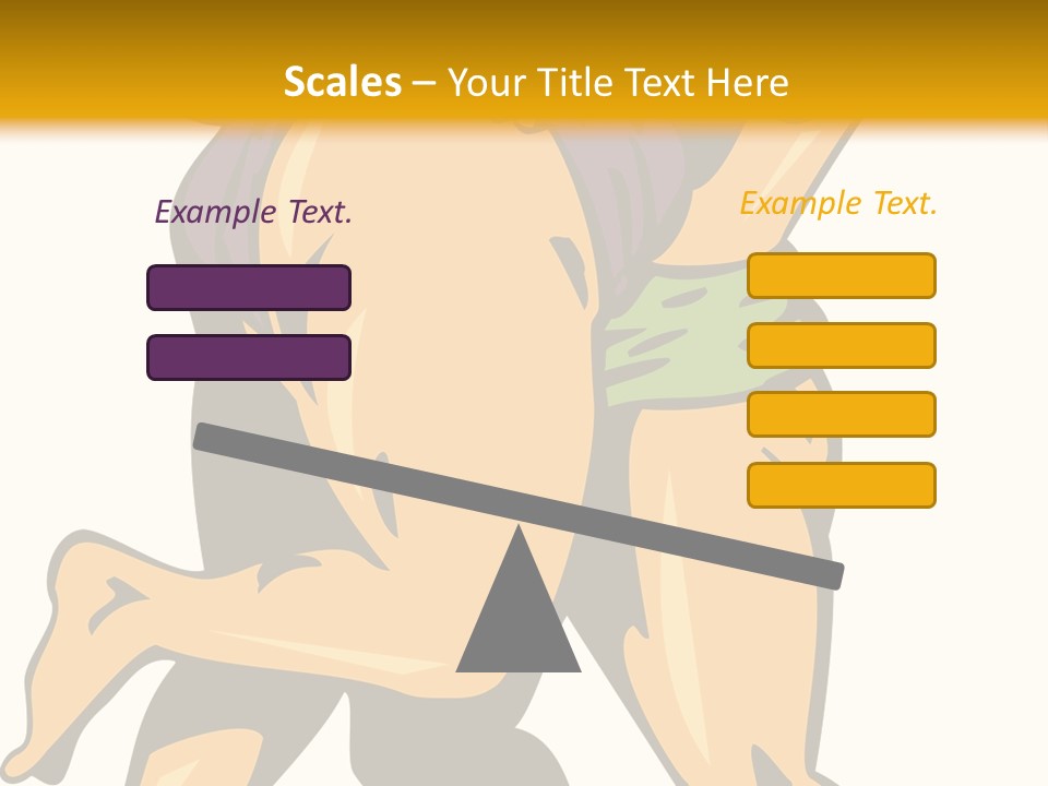 A Couple Of People Hugging Each Other On A Yellow Background PowerPoint Template