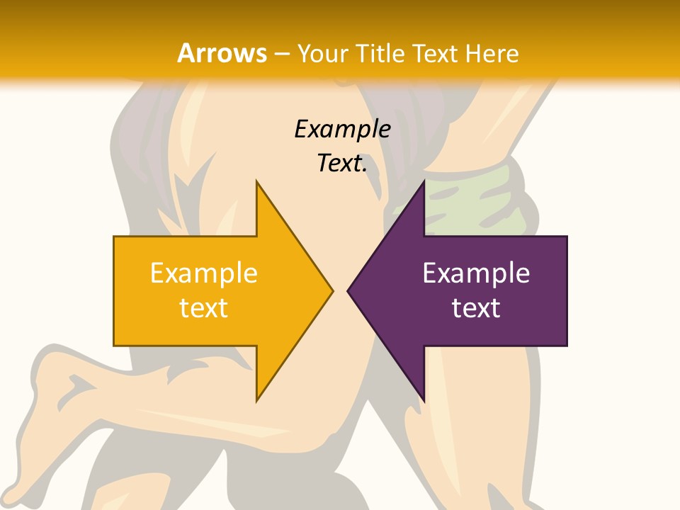 A Couple Of People Hugging Each Other On A Yellow Background PowerPoint Template