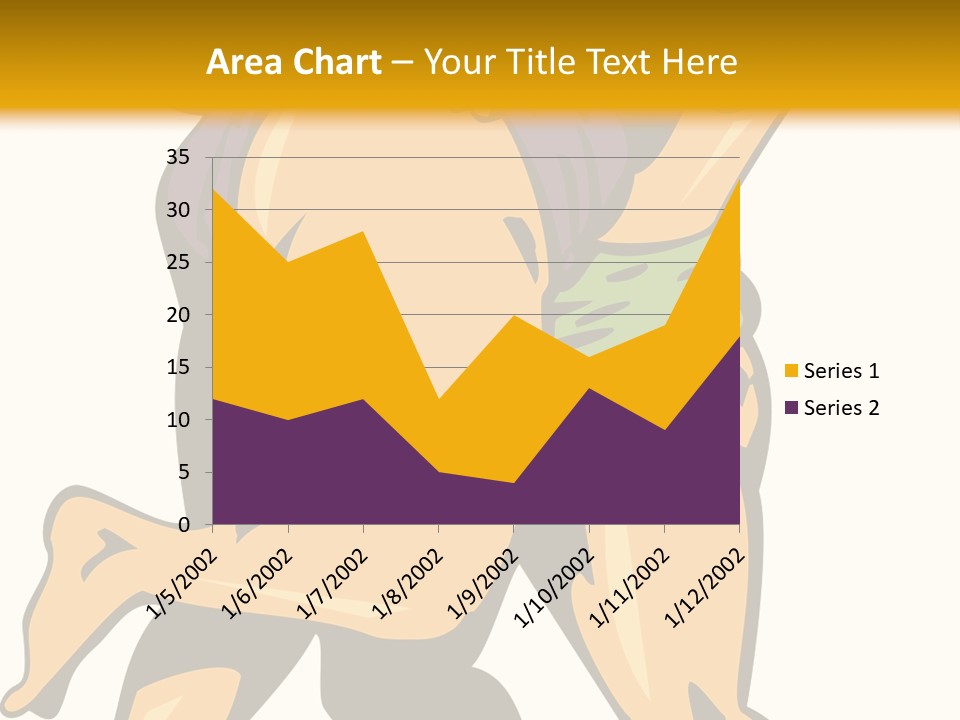 A Couple Of People Hugging Each Other On A Yellow Background PowerPoint Template