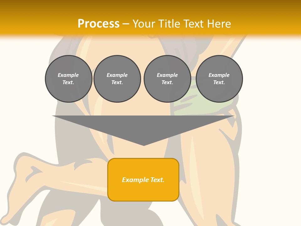 A Couple Of People Hugging Each Other On A Yellow Background PowerPoint Template