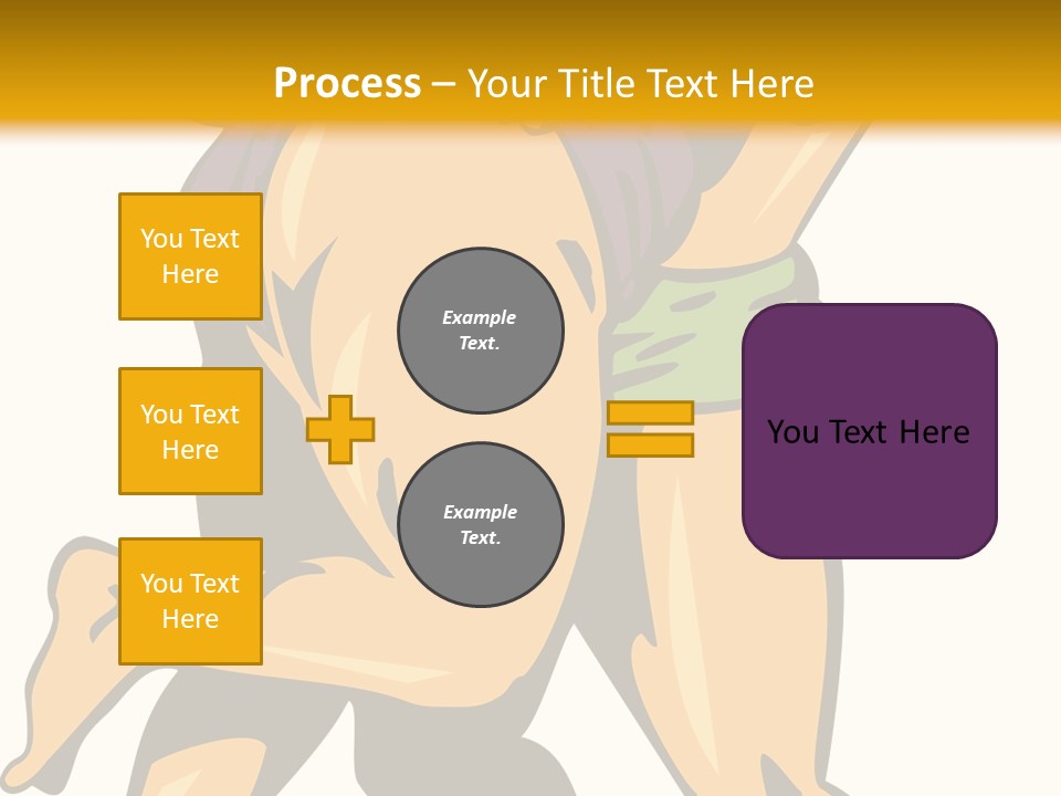 A Couple Of People Hugging Each Other On A Yellow Background PowerPoint Template