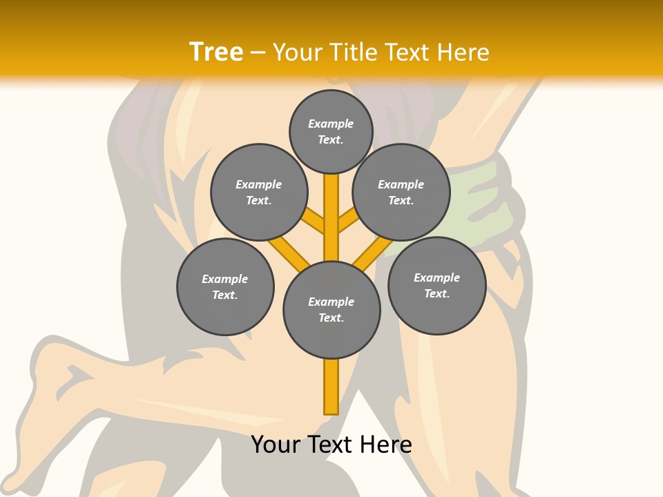 A Couple Of People Hugging Each Other On A Yellow Background PowerPoint Template