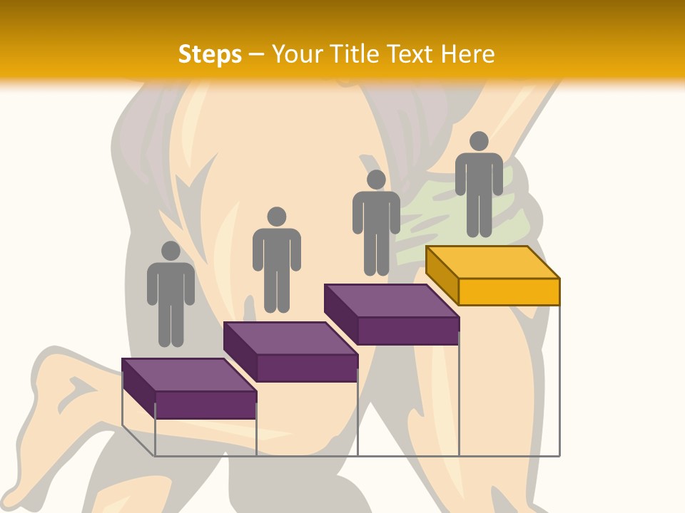 A Couple Of People Hugging Each Other On A Yellow Background PowerPoint Template