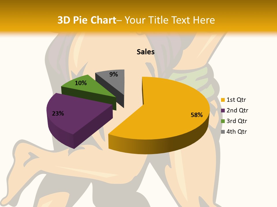 A Couple Of People Hugging Each Other On A Yellow Background PowerPoint Template