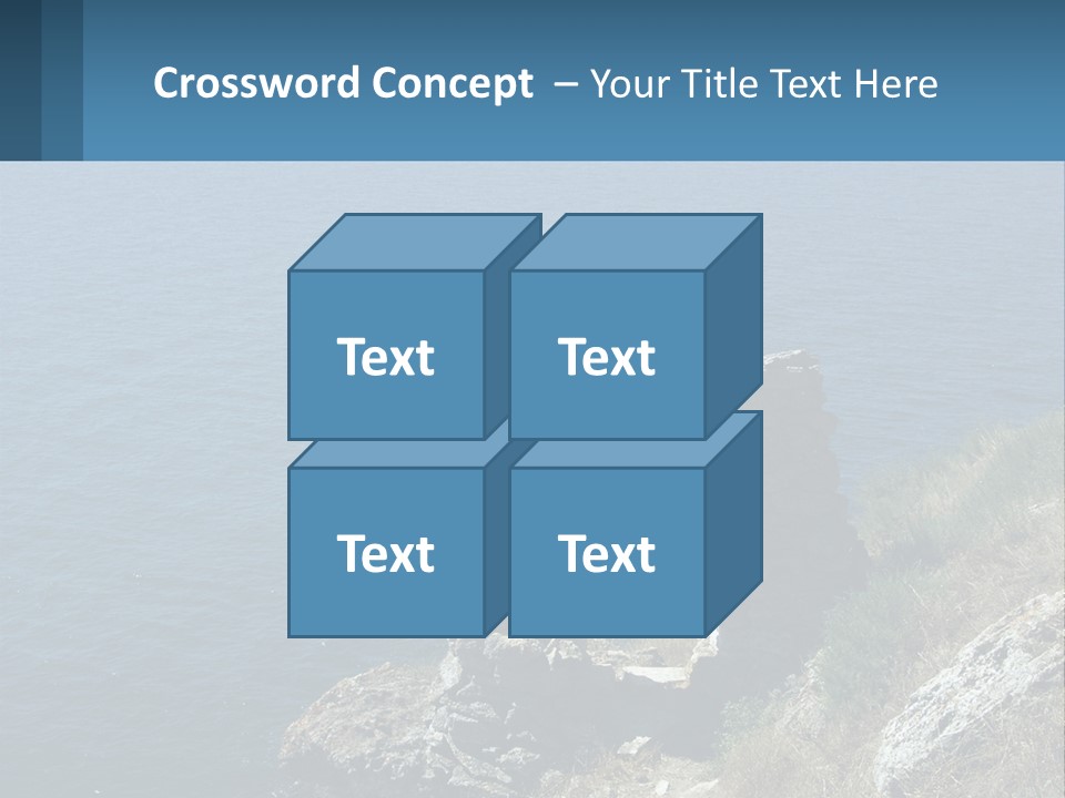 A Stone Arch On A Cliff Overlooking The Ocean PowerPoint Template