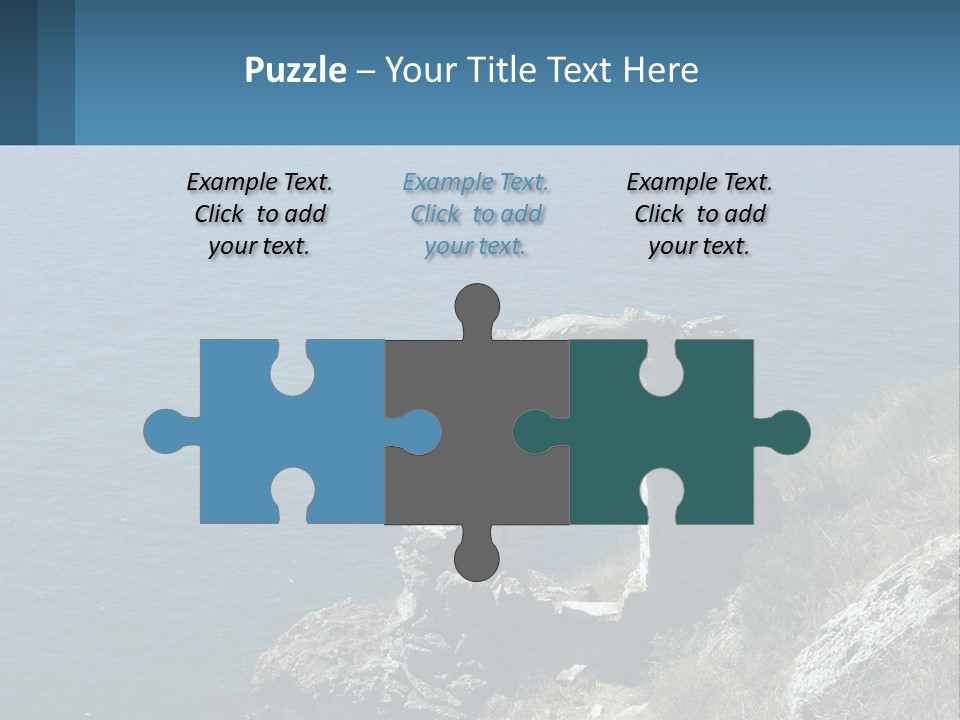 A Stone Arch On A Cliff Overlooking The Ocean PowerPoint Template