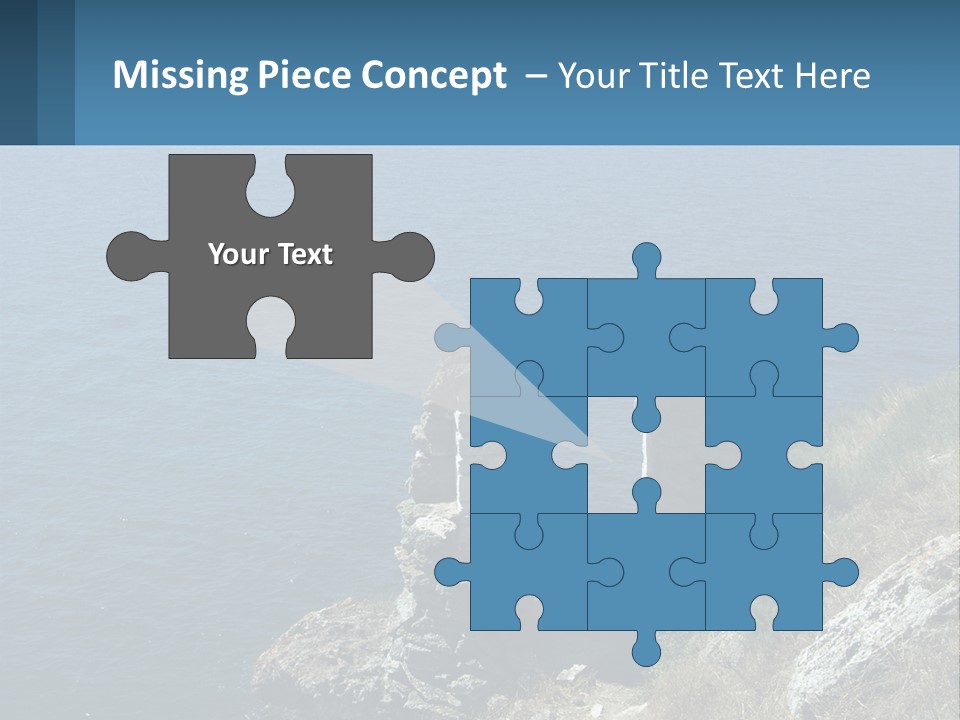 A Stone Arch On A Cliff Overlooking The Ocean PowerPoint Template