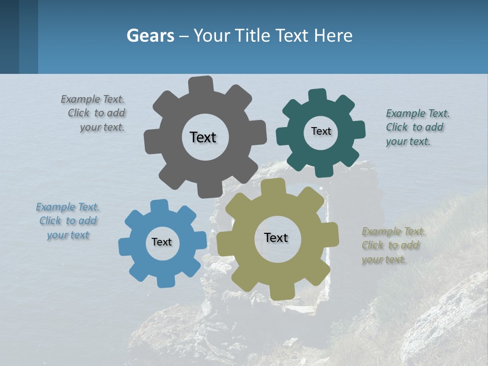 A Stone Arch On A Cliff Overlooking The Ocean PowerPoint Template