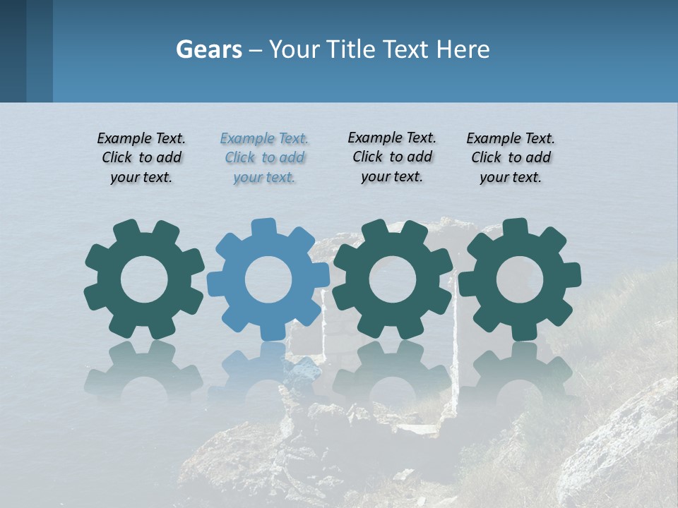 A Stone Arch On A Cliff Overlooking The Ocean PowerPoint Template