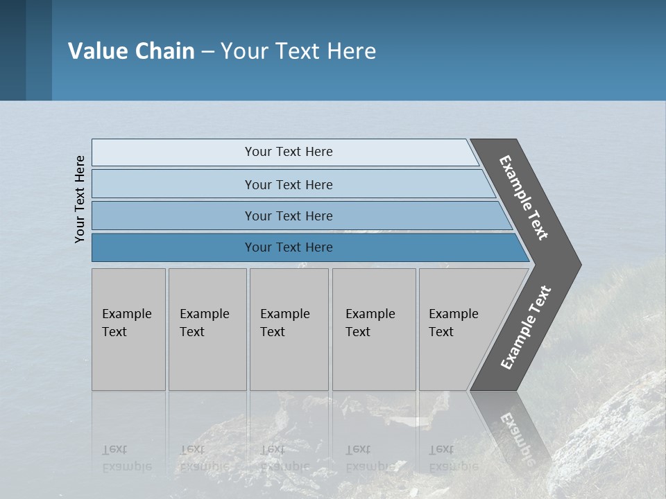 A Stone Arch On A Cliff Overlooking The Ocean PowerPoint Template