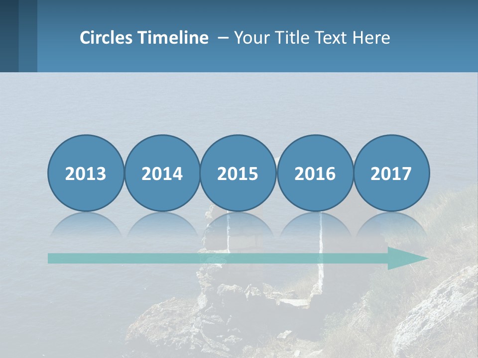 A Stone Arch On A Cliff Overlooking The Ocean PowerPoint Template