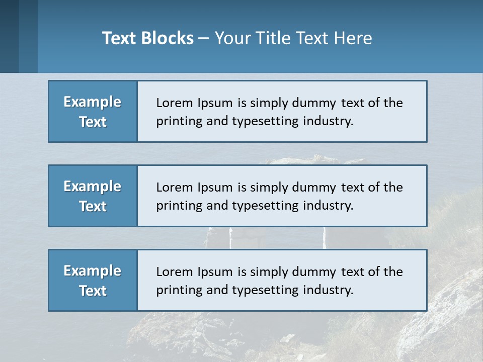 A Stone Arch On A Cliff Overlooking The Ocean PowerPoint Template