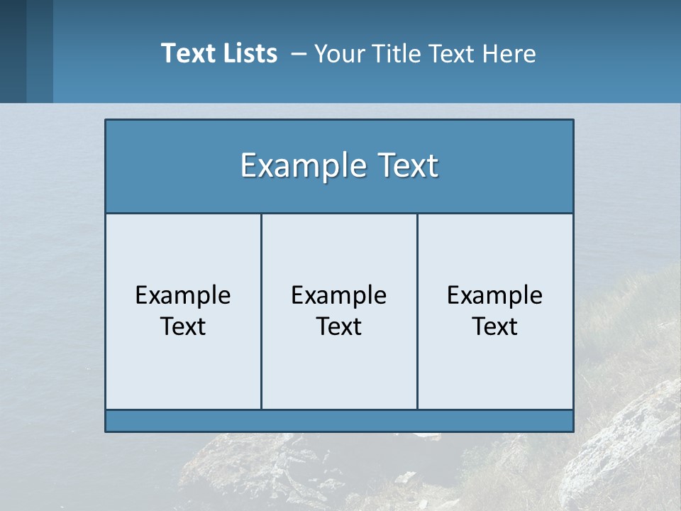 A Stone Arch On A Cliff Overlooking The Ocean PowerPoint Template