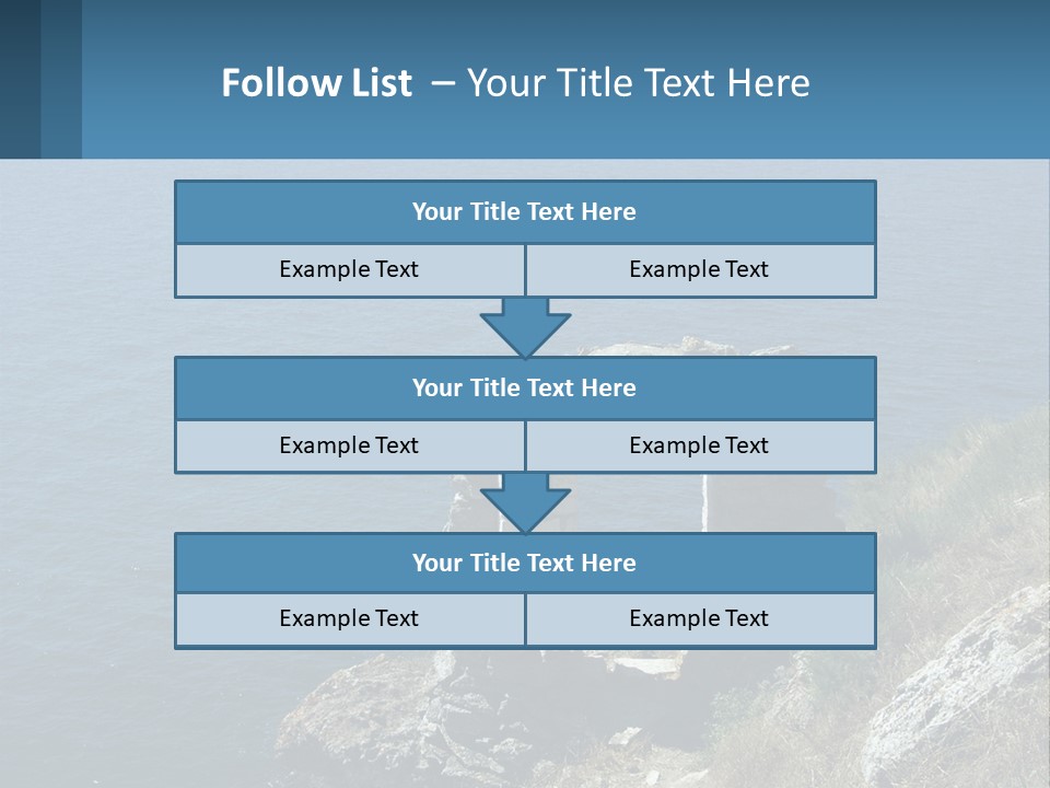 A Stone Arch On A Cliff Overlooking The Ocean PowerPoint Template