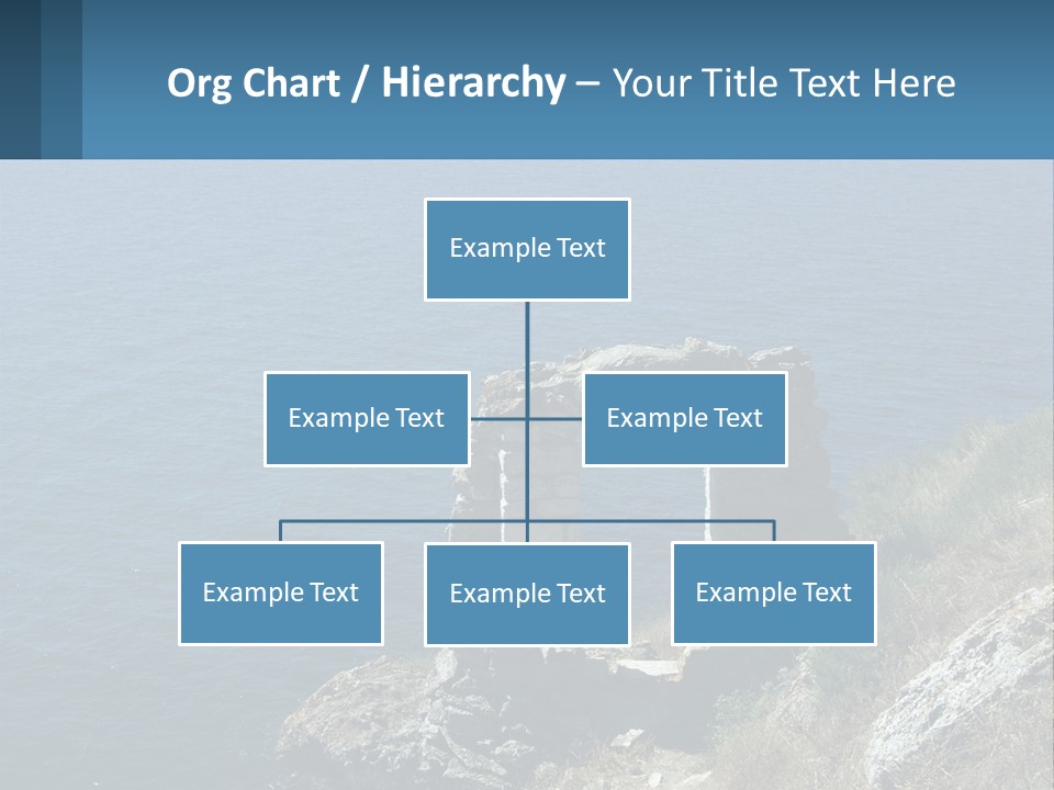 A Stone Arch On A Cliff Overlooking The Ocean PowerPoint Template