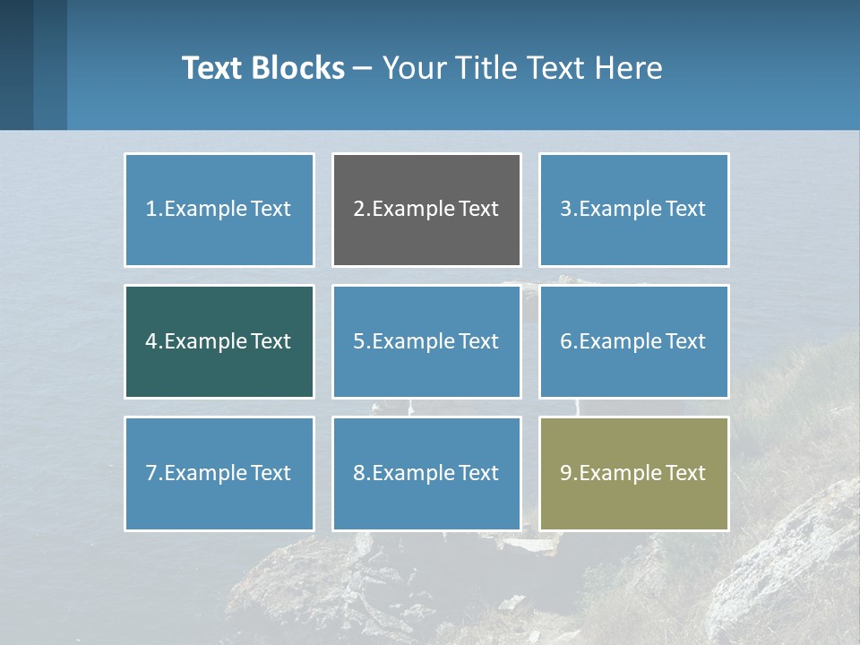 A Stone Arch On A Cliff Overlooking The Ocean PowerPoint Template