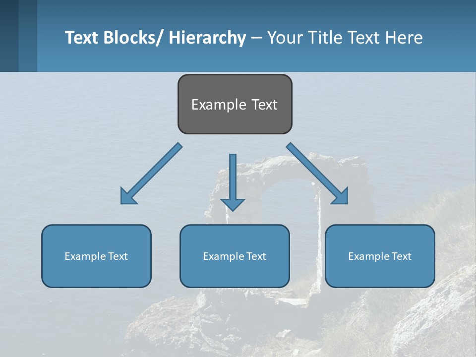 A Stone Arch On A Cliff Overlooking The Ocean PowerPoint Template