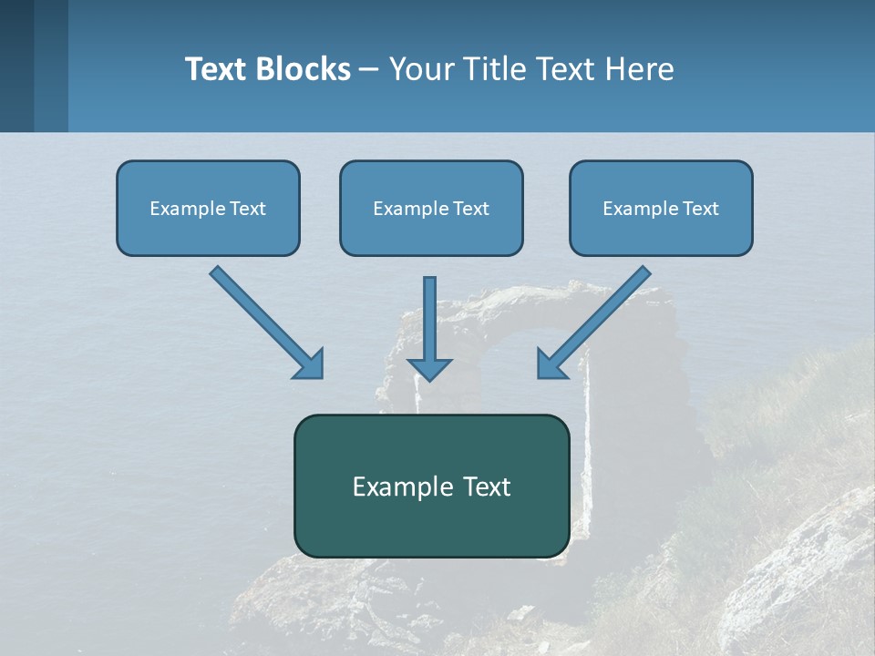 A Stone Arch On A Cliff Overlooking The Ocean PowerPoint Template