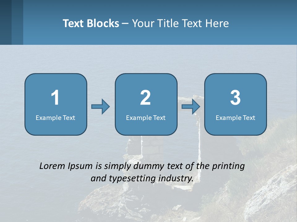 A Stone Arch On A Cliff Overlooking The Ocean PowerPoint Template