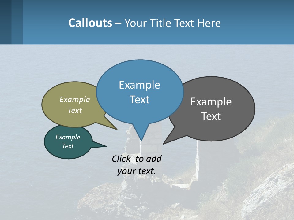 A Stone Arch On A Cliff Overlooking The Ocean PowerPoint Template