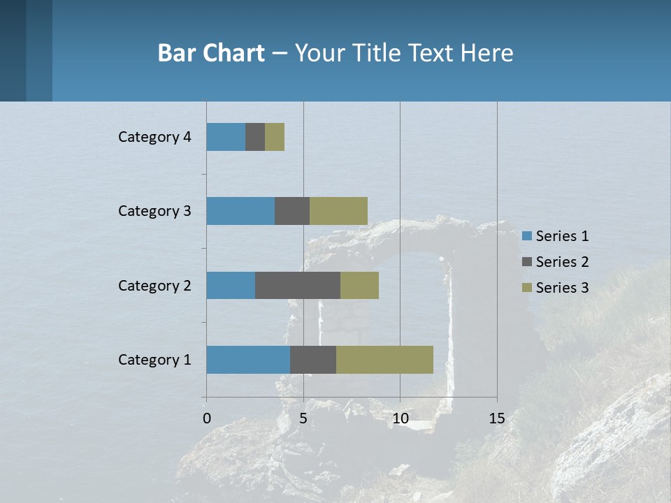 A Stone Arch On A Cliff Overlooking The Ocean PowerPoint Template