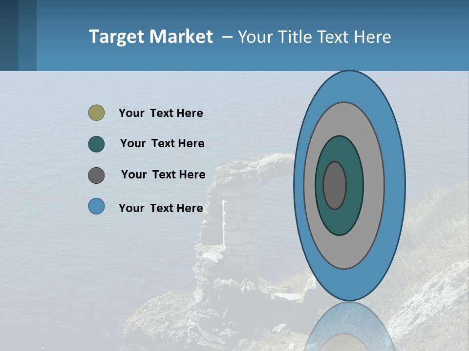 A Stone Arch On A Cliff Overlooking The Ocean PowerPoint Template