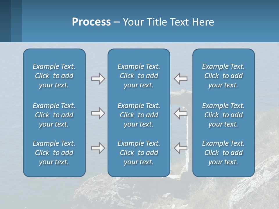 A Stone Arch On A Cliff Overlooking The Ocean PowerPoint Template