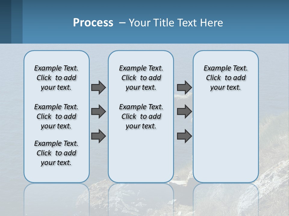 A Stone Arch On A Cliff Overlooking The Ocean PowerPoint Template