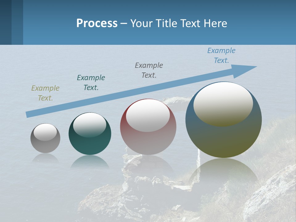 A Stone Arch On A Cliff Overlooking The Ocean PowerPoint Template