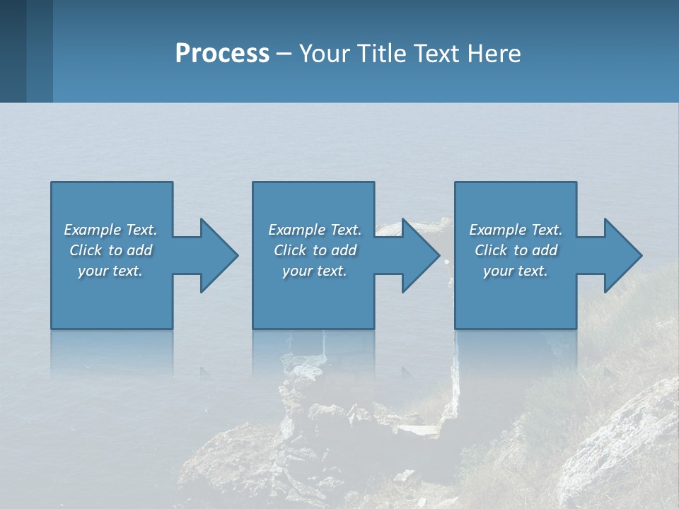 A Stone Arch On A Cliff Overlooking The Ocean PowerPoint Template