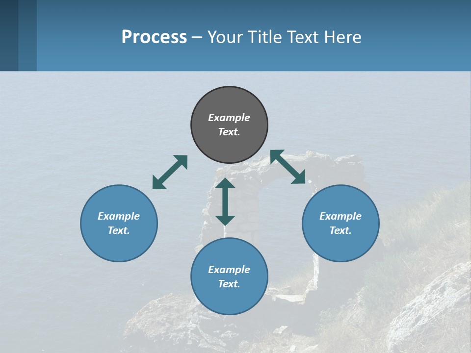 A Stone Arch On A Cliff Overlooking The Ocean PowerPoint Template
