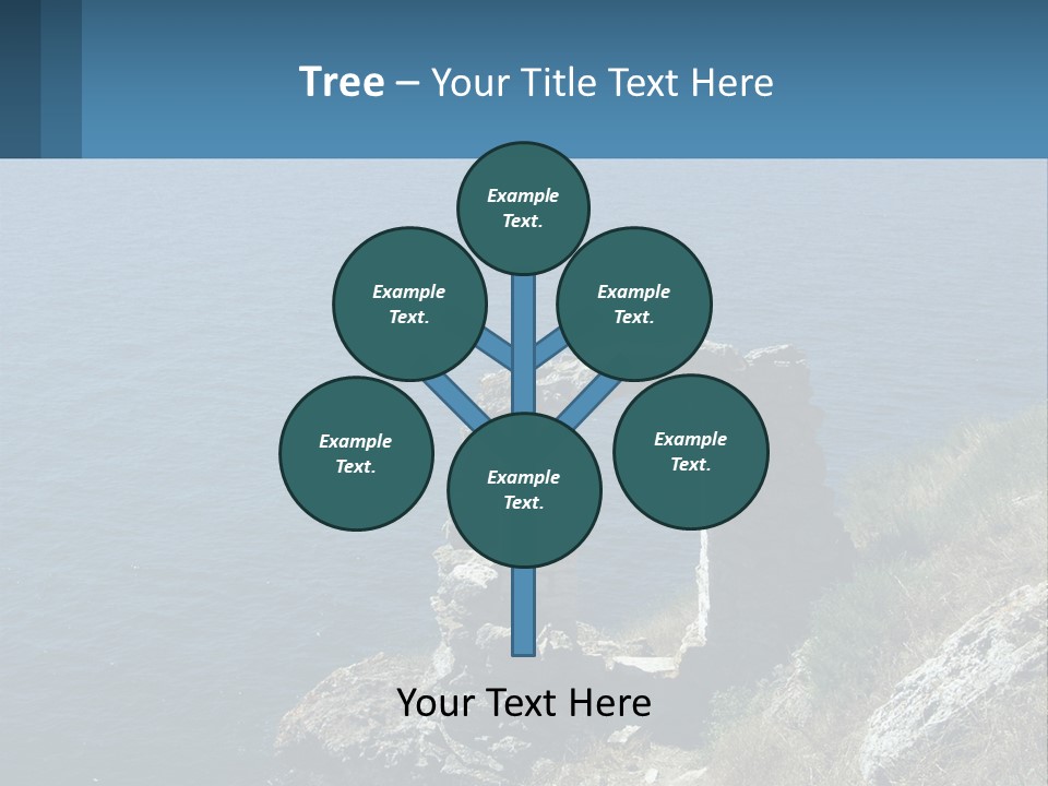 A Stone Arch On A Cliff Overlooking The Ocean PowerPoint Template