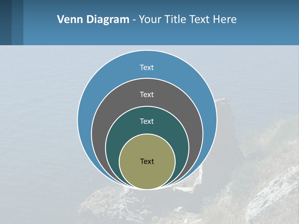 A Stone Arch On A Cliff Overlooking The Ocean PowerPoint Template