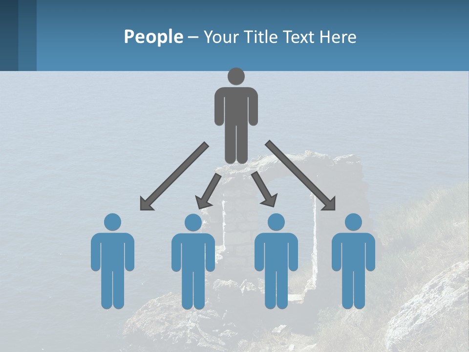 A Stone Arch On A Cliff Overlooking The Ocean PowerPoint Template