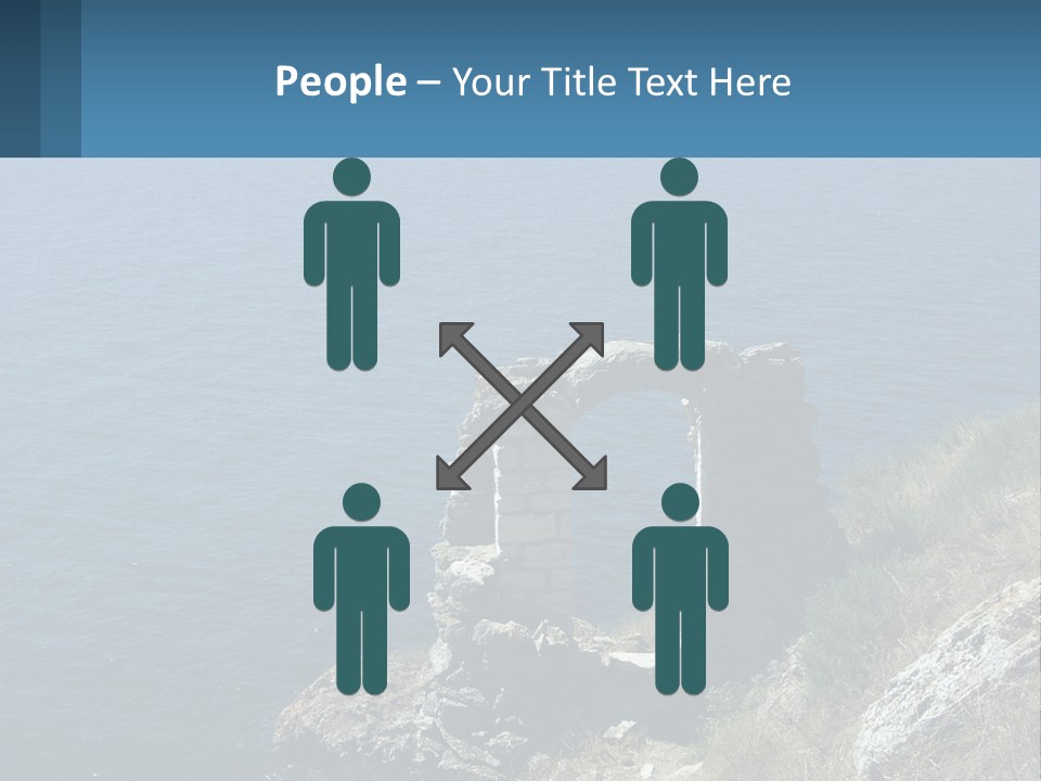 A Stone Arch On A Cliff Overlooking The Ocean PowerPoint Template