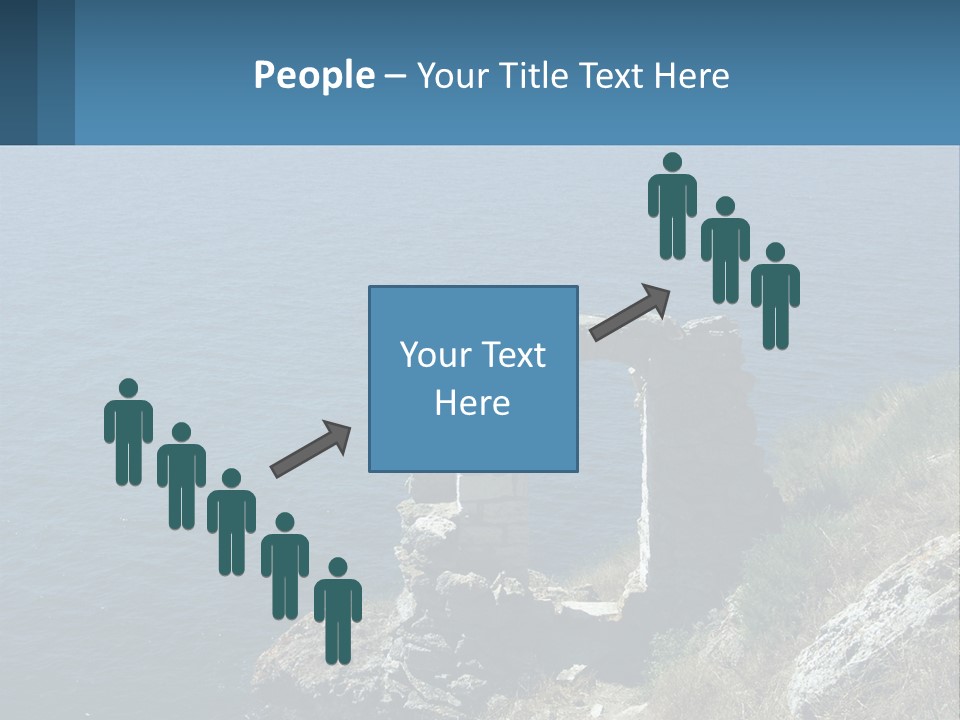 A Stone Arch On A Cliff Overlooking The Ocean PowerPoint Template