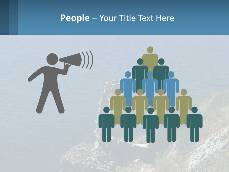 A Stone Arch On A Cliff Overlooking The Ocean PowerPoint Template