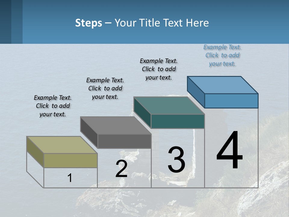 A Stone Arch On A Cliff Overlooking The Ocean PowerPoint Template