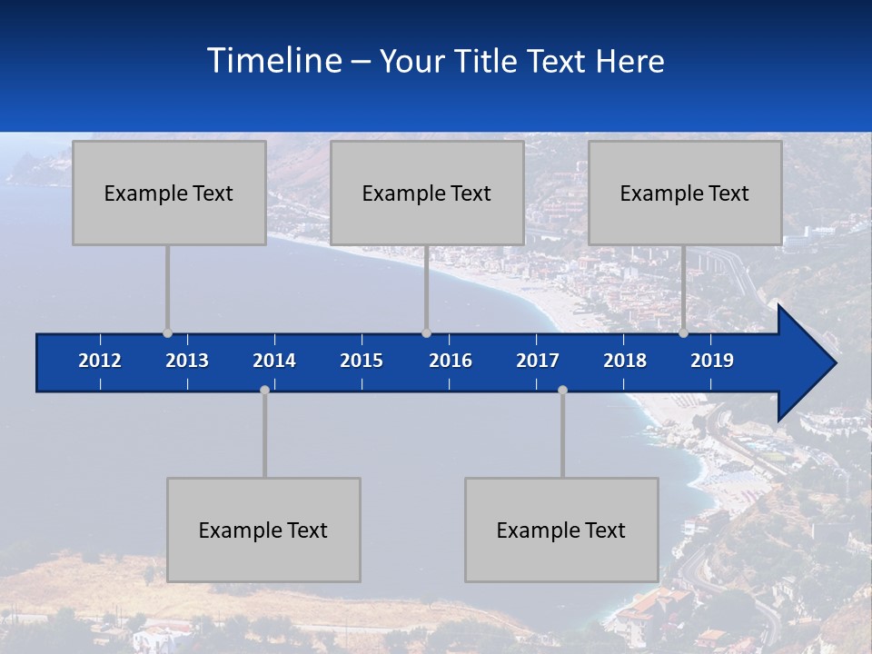 A Large Body Of Water Surrounded By Mountains PowerPoint Template