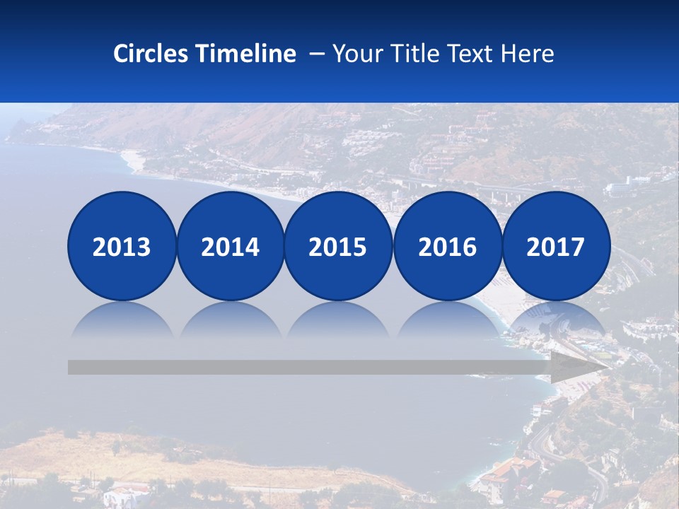 A Large Body Of Water Surrounded By Mountains PowerPoint Template