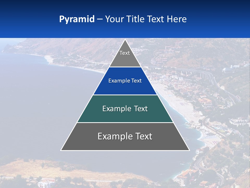 A Large Body Of Water Surrounded By Mountains PowerPoint Template